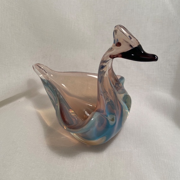 Vintage Murano Glass Duck Bowl – Hand-Blown Venetian Art Glass Italy - Picture 3 of 15